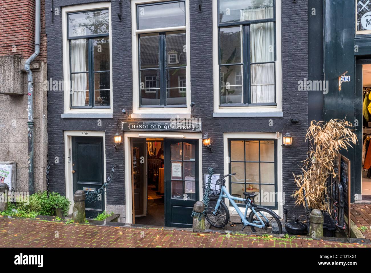 Hanoi Old Quarter Vietnamese restaurant in Nieuwezijds Voorburgwal, Amsterdam. Stock Photo