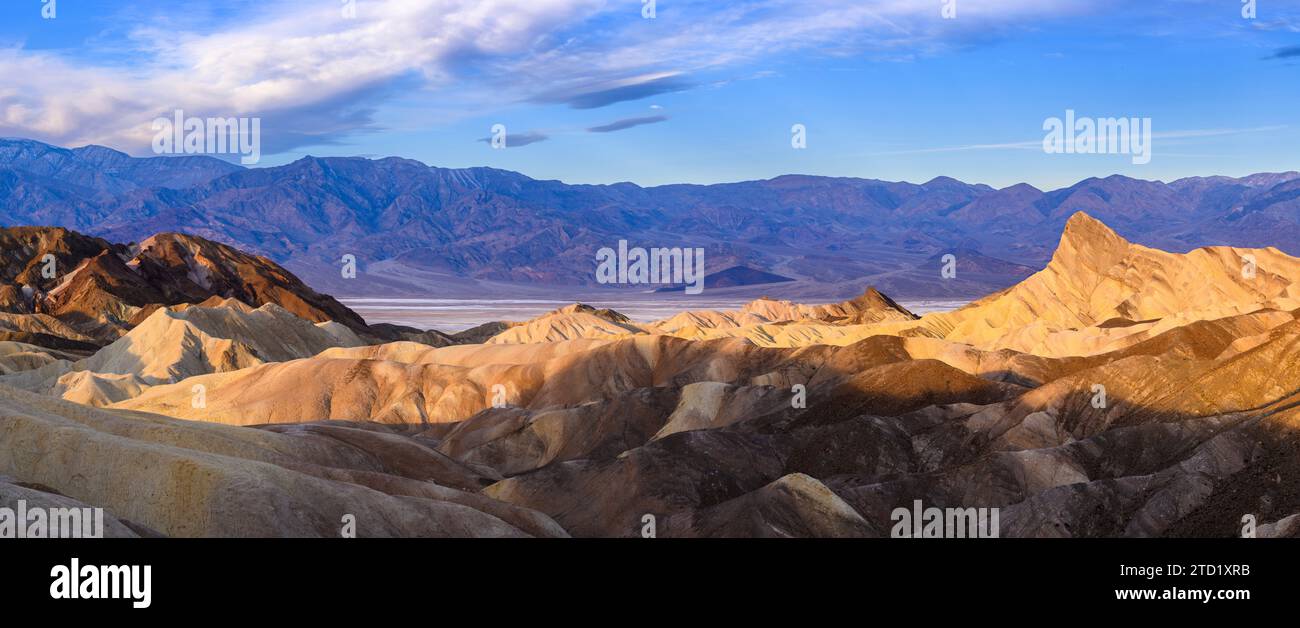 The view from Zabriskie Point in Death Valley National Park, California. Stock Photo