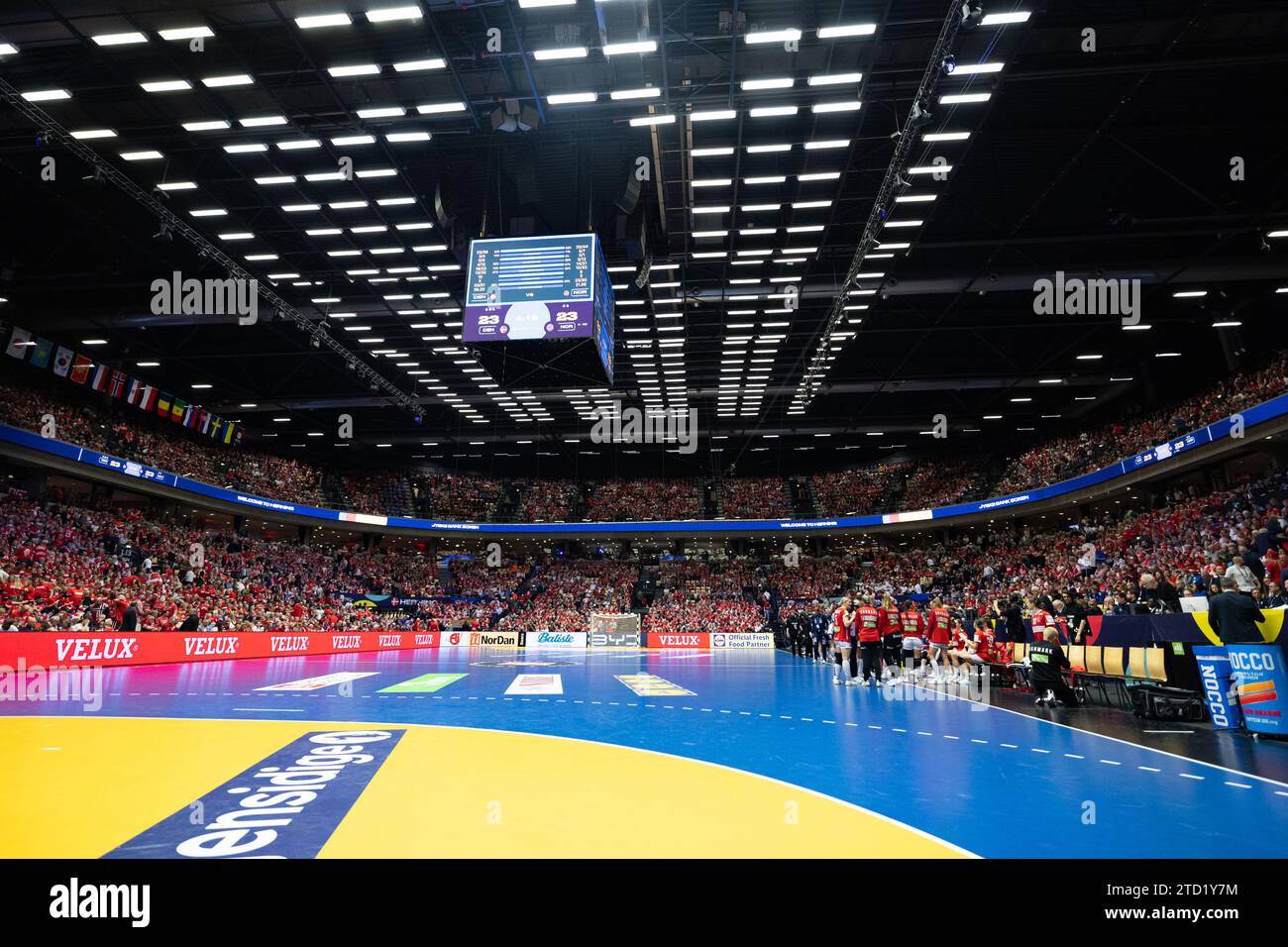 Herning, Denmark, December 15th 2023: General view inside the venue during the IHF Womens World Championship 2023 semi final game between Denmark and Norway at Jyske Bank Boxen in Herning, Denmark  (Ane Frosaker / SPP) Stock Photo