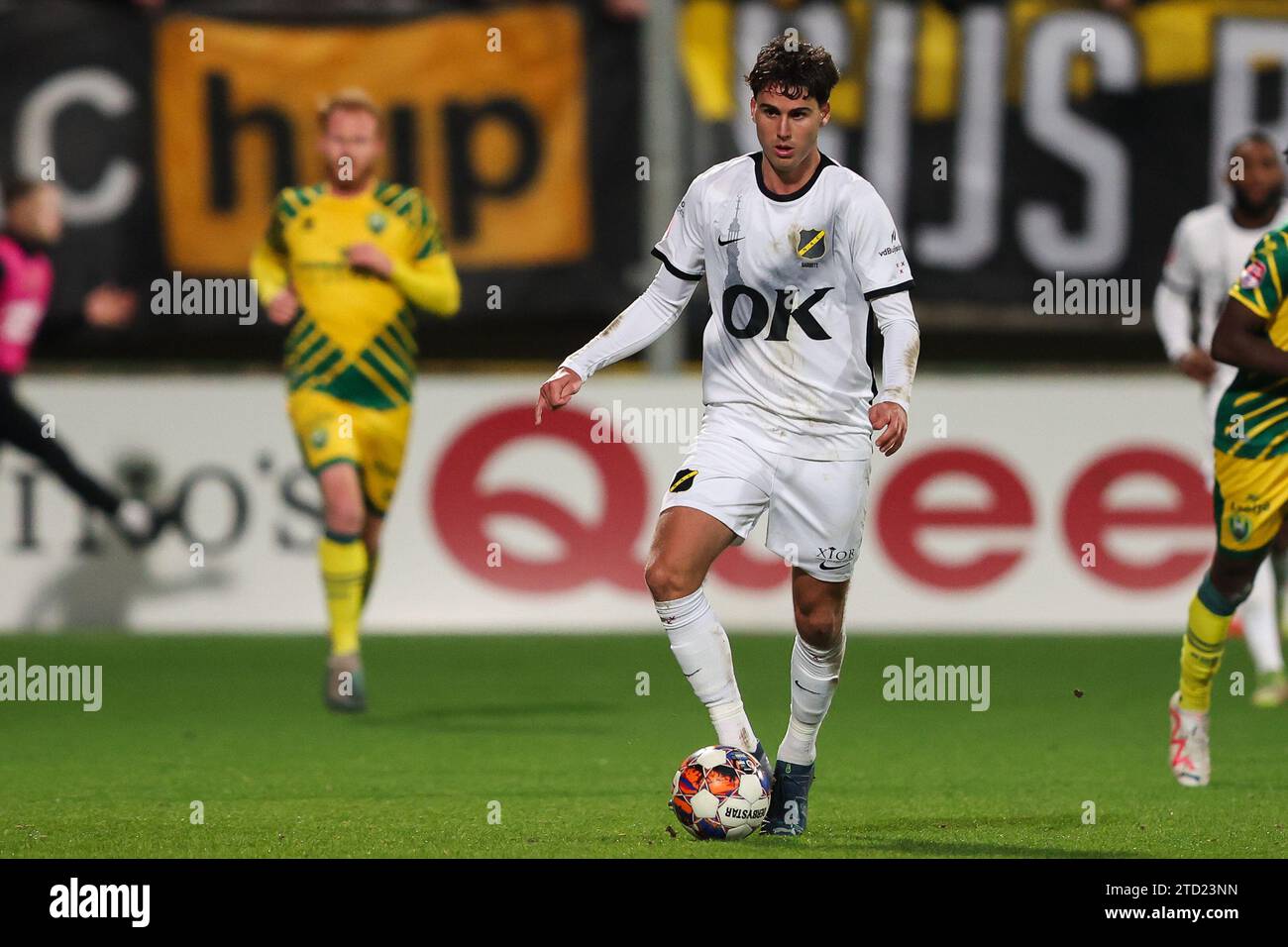 DEN HAAG, NETHERLANDS - DECEMBER 15: Matthew Garbett of NAC Breda in action during the Dutch Keuken Kampioen Divisie match between ADO Den Haag and NAC Breda at Bingoal Stadion on December 15, 2023 in Den Haag, Netherlands. (Photo by Hans van der Valk/Orange Pictures) Stock Photo