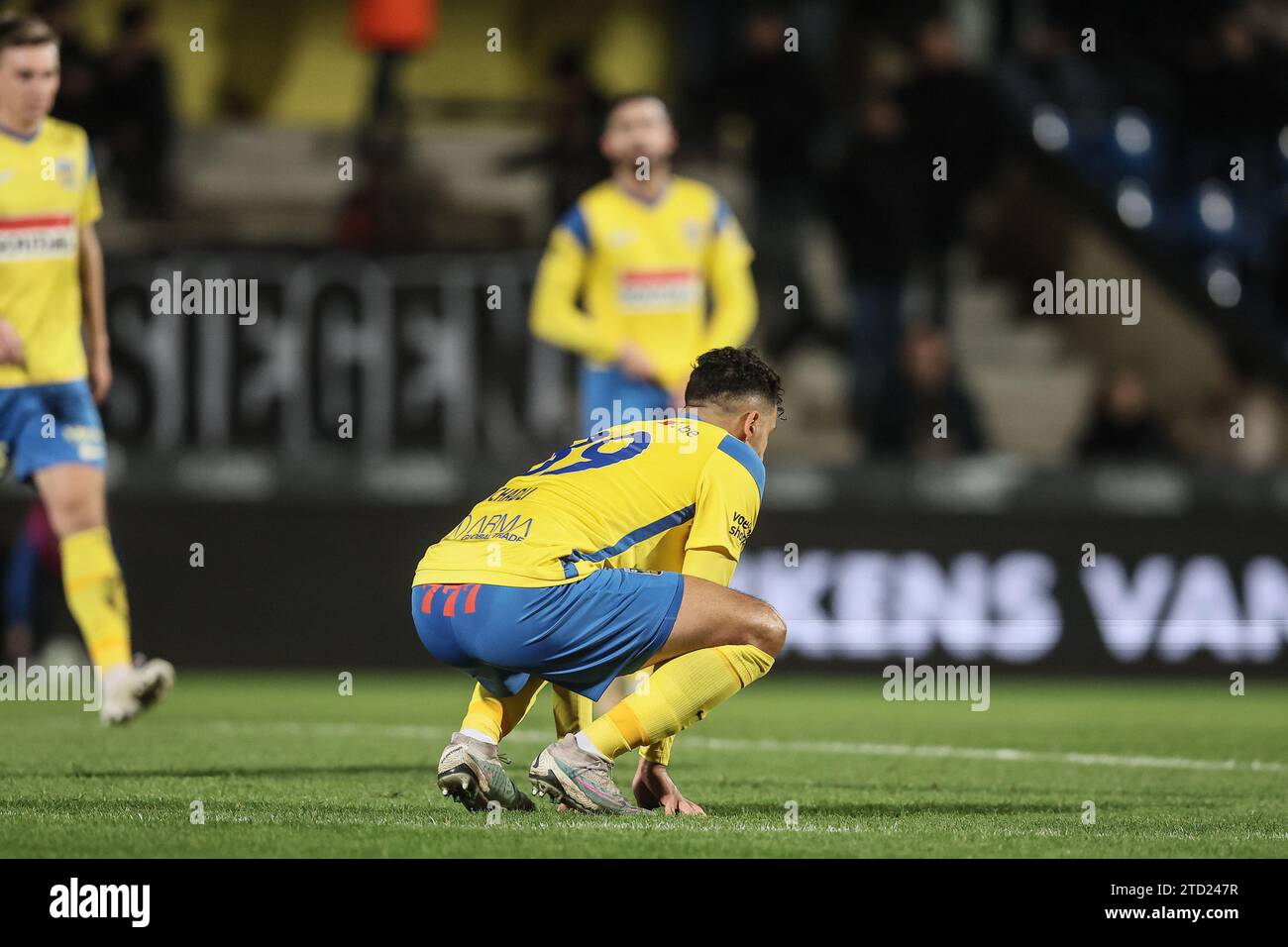 Westerlo's Nacer Chadli pictured during a soccer match between KVC Westerlo and KAS Eupen, Friday 15 December 2023 in Westerlo, on day 18/30 of the 2023-2024 'Jupiler Pro League' first division of the Belgian championship. BELGA PHOTO BRUNO FAHY Stock Photo