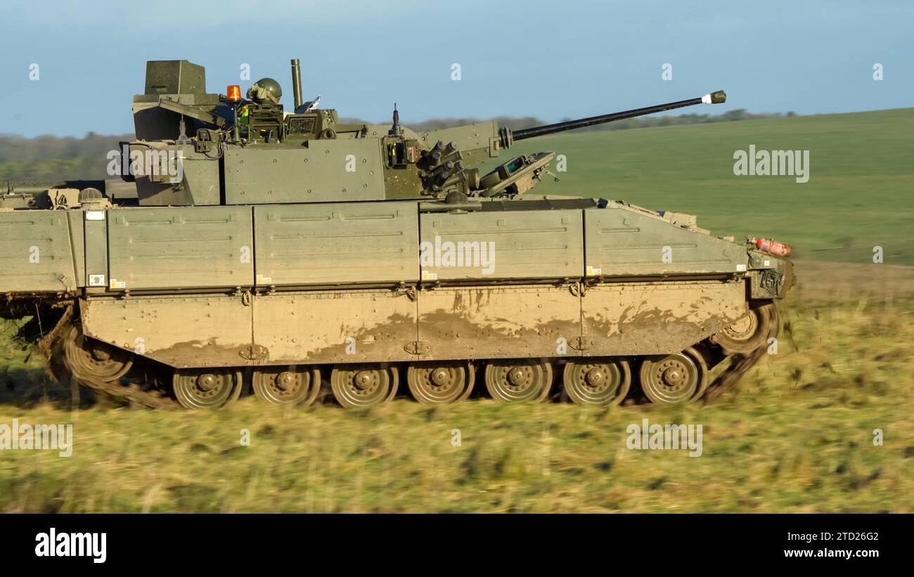 British army General Dynamics Ajax tank; (turreted, reconnaissance and strike) digitised