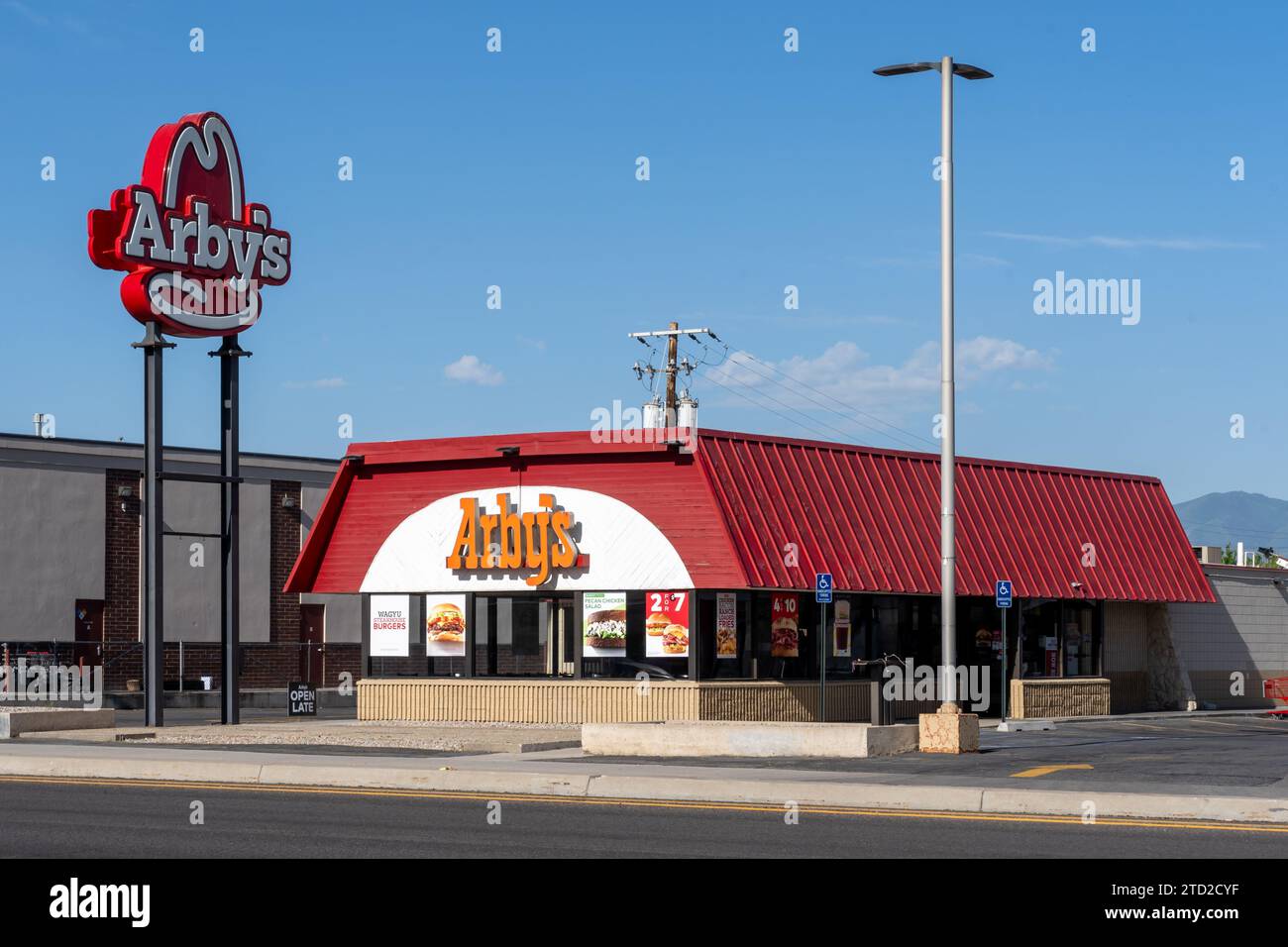 An Arby’s restaurant in Salt Lake City, Utah, USA Stock Photo