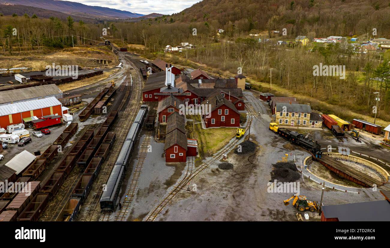 Rockhill Furnace, Pennsylvania, April 1, 2023 An Aerial View of East