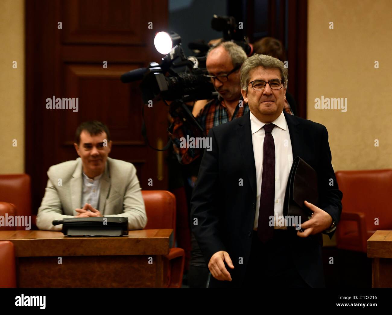 Madrid, 11/16/2018. Appointments Advisory Commission in the Congress of Deputies for the election of members of the General Council of the Judiciary, in the image the candidate José Ricardo de Prada Solaesa. Photo: Oscar del Pozo ARCHDC. Credit: Album / Archivo ABC / Oscar del Pozo Stock Photo