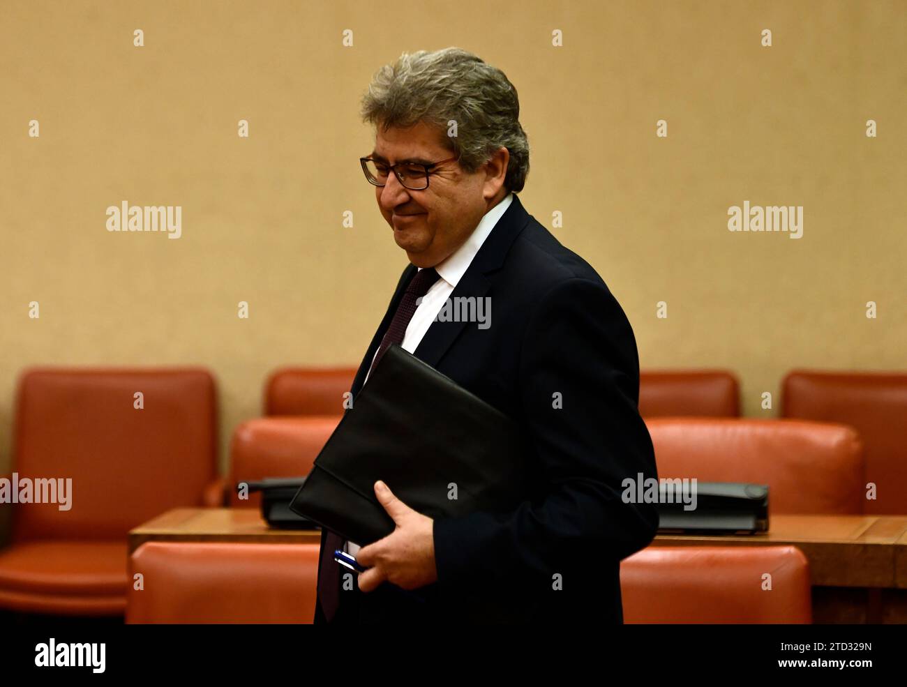 Madrid, 11/16/2018. Appointments Advisory Commission in the Congress of Deputies for the election of members of the General Council of the Judiciary, in the image the candidate José Ricardo de Prada Solaesa. Photo: Oscar del Pozo ARCHDC. Credit: Album / Archivo ABC / Oscar del Pozo Stock Photo