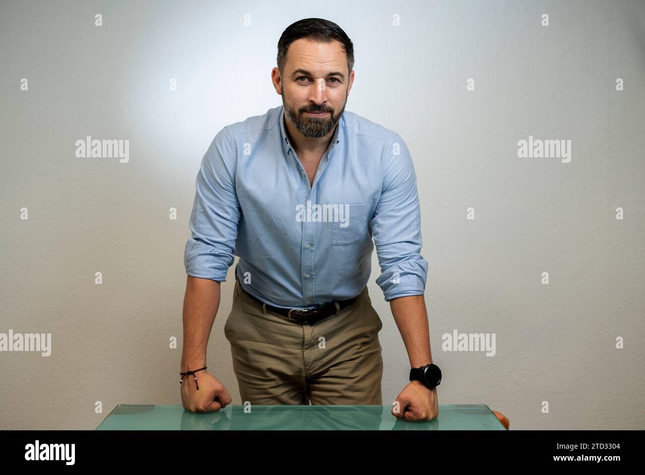 Madrid, 06/28/2019. Interview with Santiago Abascal, president of Vox ...