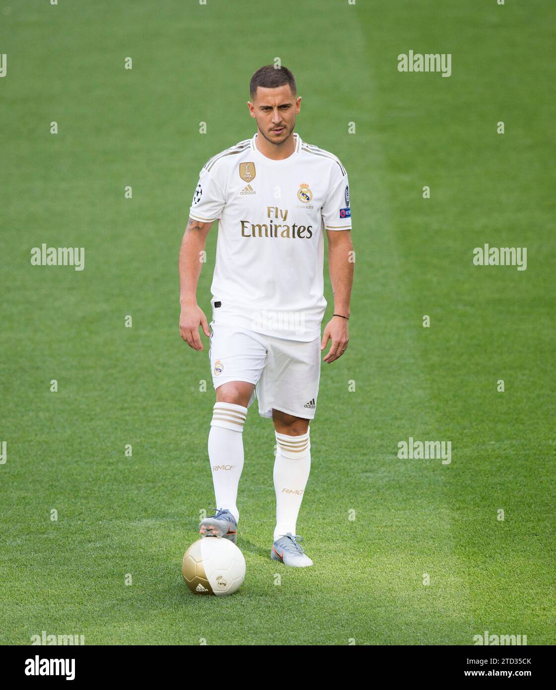 Madrid, 06/13/2019. Presentation of Eden Hazard, as a new Real Madrid