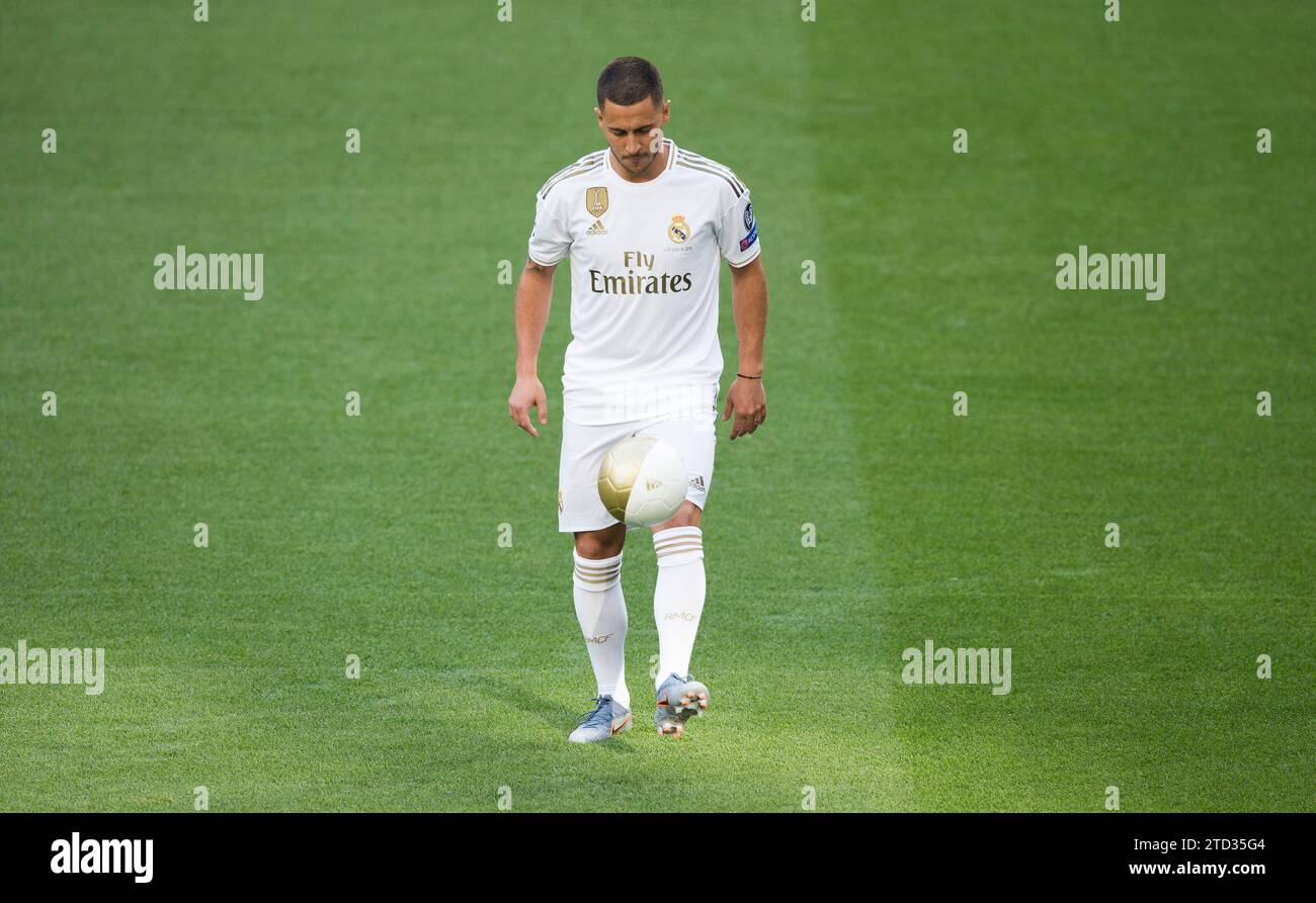 Madrid, 06/13/2019. Presentation of Eden Hazard, as a new Real Madrid
