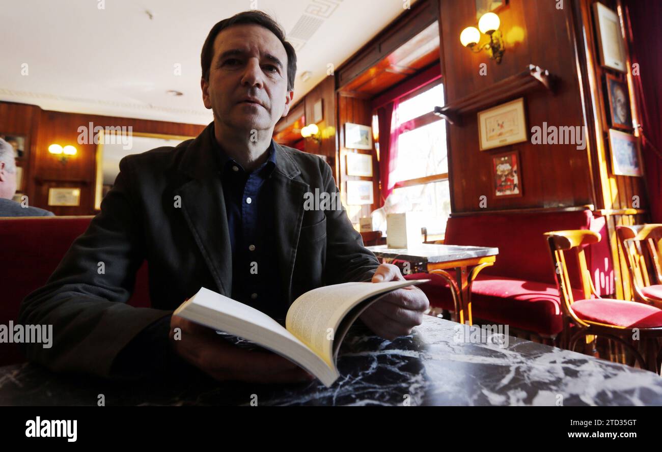 Madrid, 02/09/2015. Presentation of the novel that won the Café Gijón Prize, which went to the Asturian writer Martín Casariego. Photo: Jaime García. ARCHDC. Credit: Album / Archivo ABC / Jaime García Stock Photo