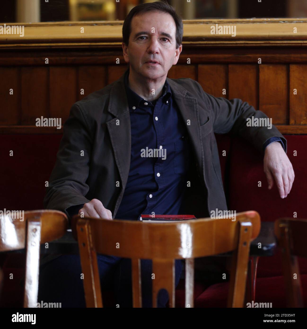 Madrid, 02/09/2015. Presentation of the novel that won the Café Gijón Prize, which went to the Asturian writer Martín Casariego. Photo: Jaime García. ARCHDC. Credit: Album / Archivo ABC / Jaime García Stock Photo