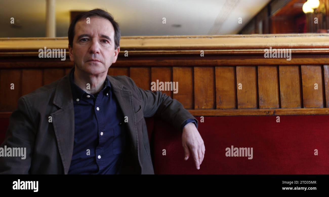 Madrid, 02/09/2015. Presentation of the novel that won the Café Gijón Prize, which went to the Asturian writer Martín Casariego. Photo: Jaime García. ARCHDC. Credit: Album / Archivo ABC / Jaime García Stock Photo