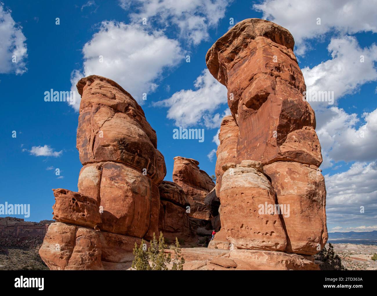 A peek inside the Devil's Kitchen, in the Colorado National Monument. Stock Photo