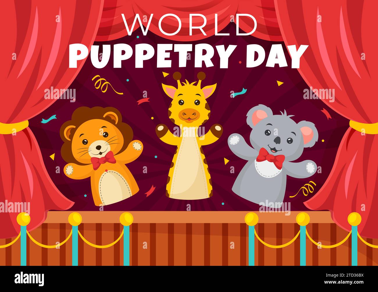 World Puppetry Day Vector Illustration on March 21 for Puppet Festivals ...