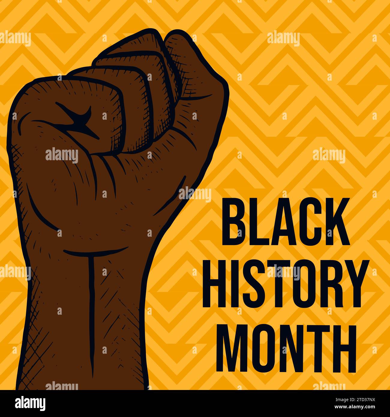 hand drawn black history month illustration design Stock Vector Image ...