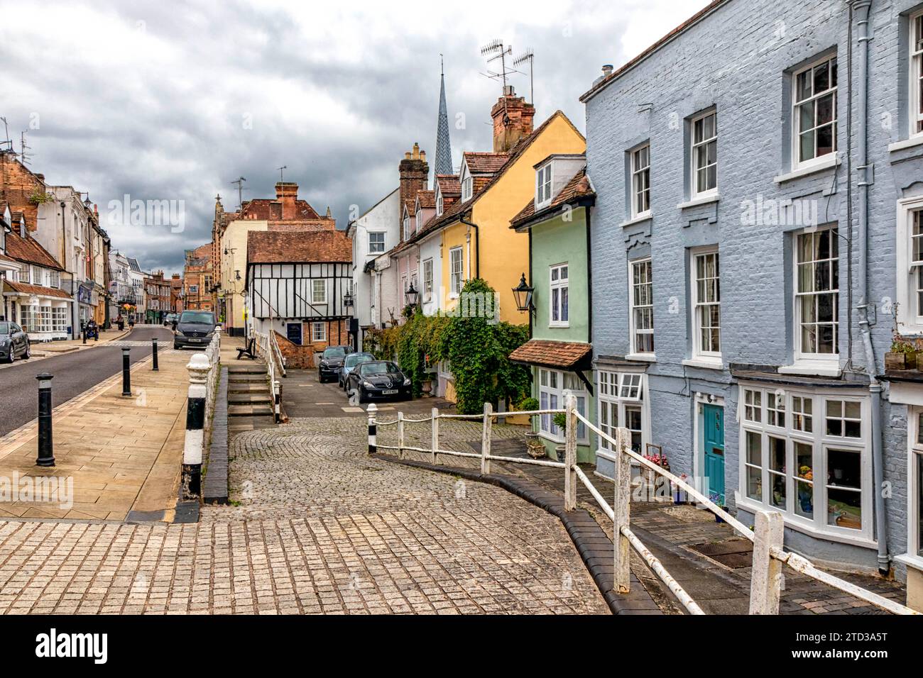 Houses in High Street, Old Hemel Hempstead, Hertfordshire, England, UK