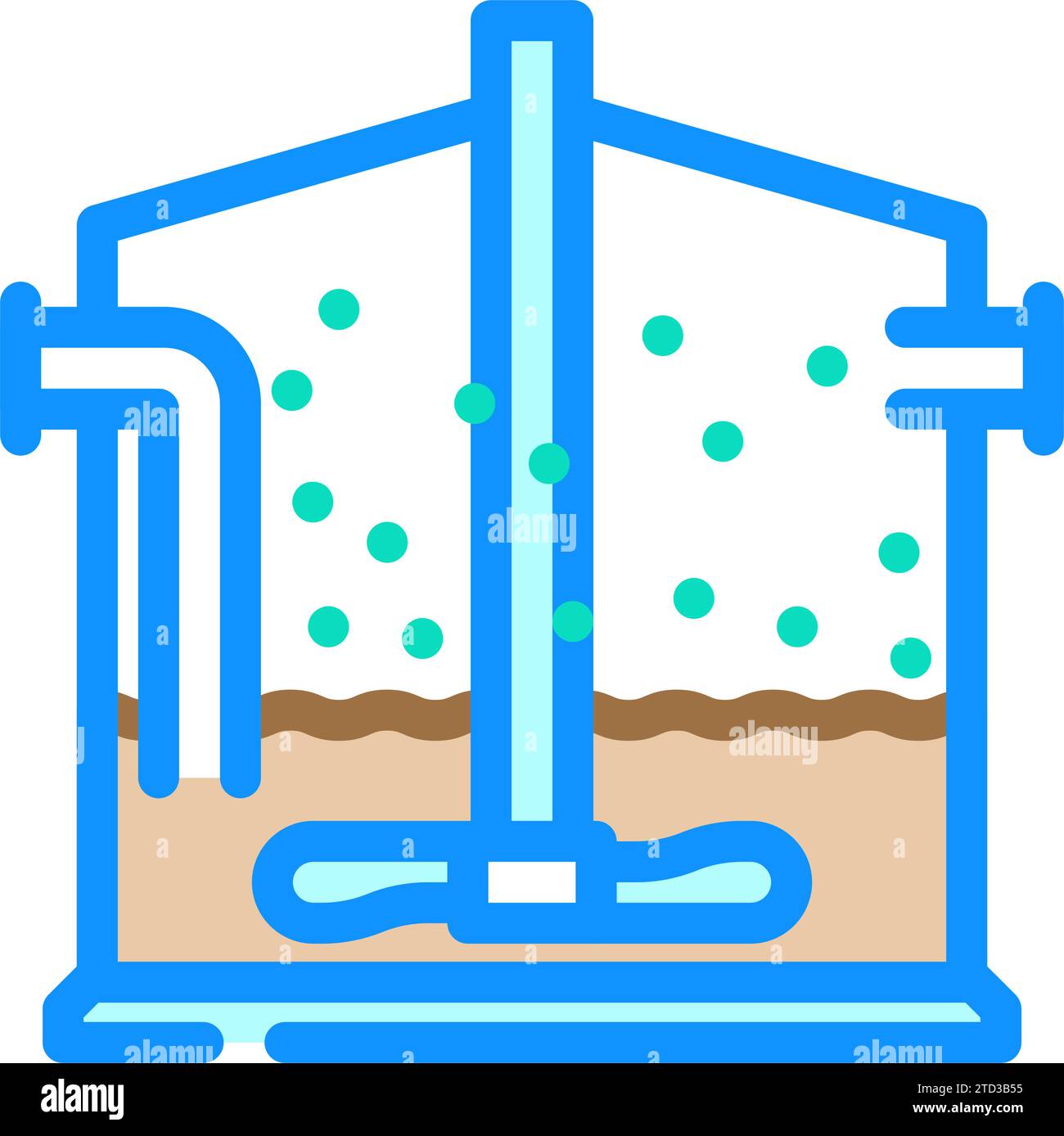 anaerobic digestion biomass energy color icon vector illustration Stock ...