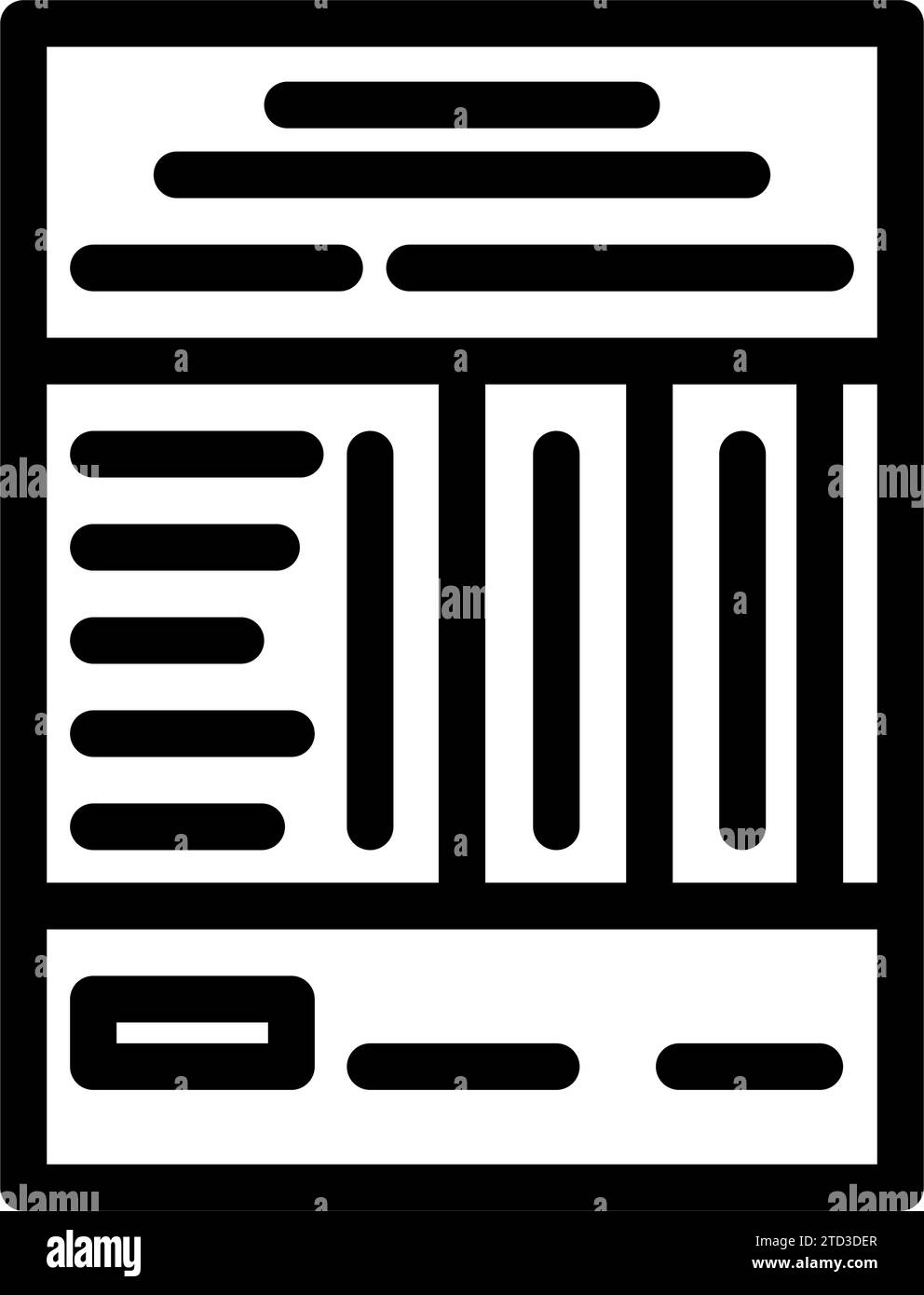 questionnaire list line icon vector illustration Stock Vector Image ...