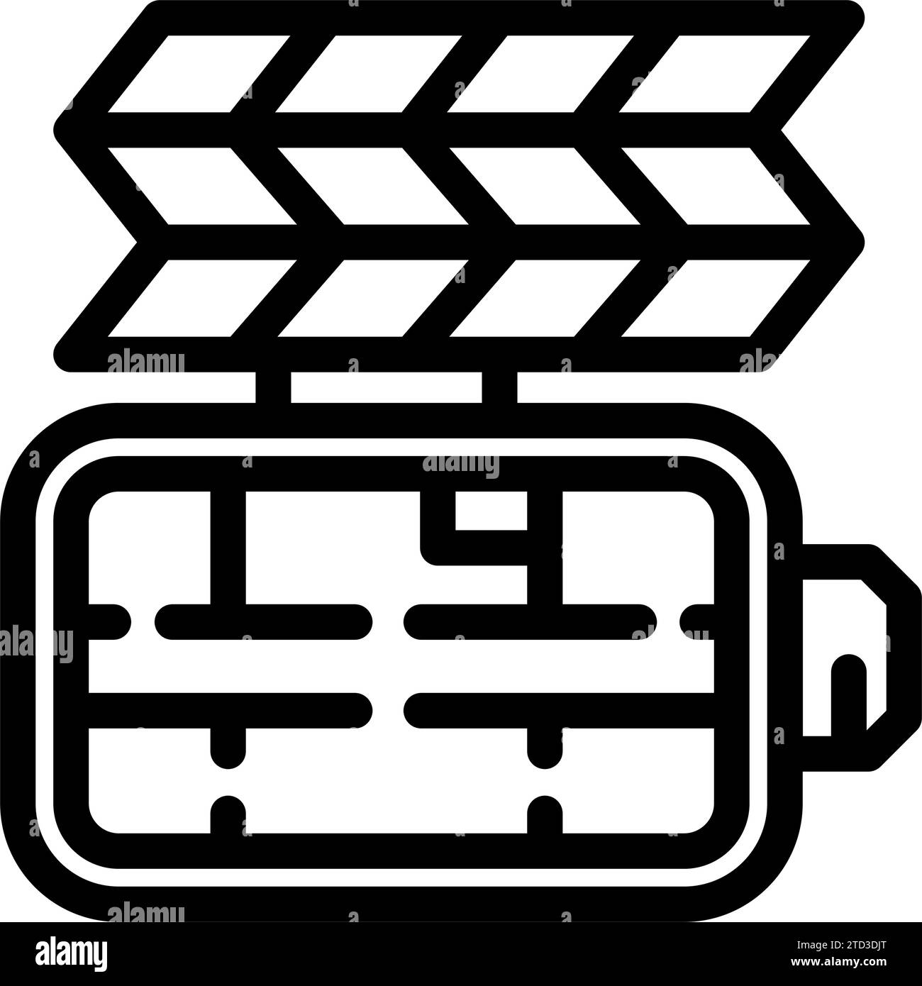 habitat space exploration line icon vector illustration Stock Vector ...