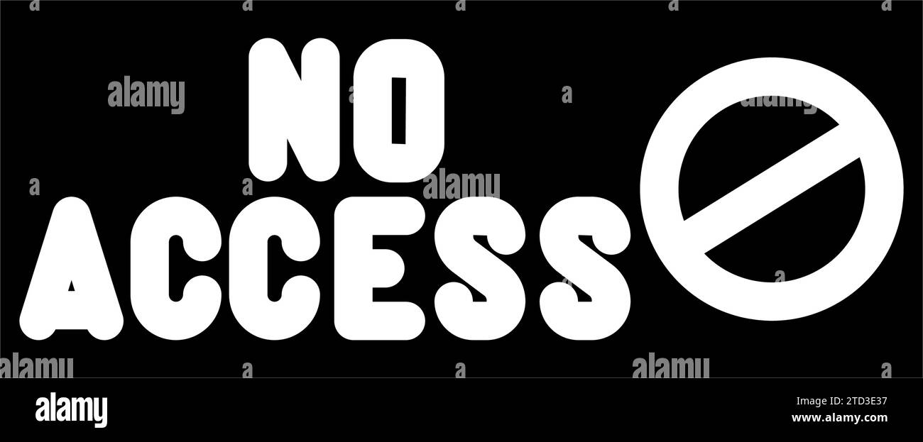 no access glyph icon vector illustration Stock Vector Image & Art Alamy