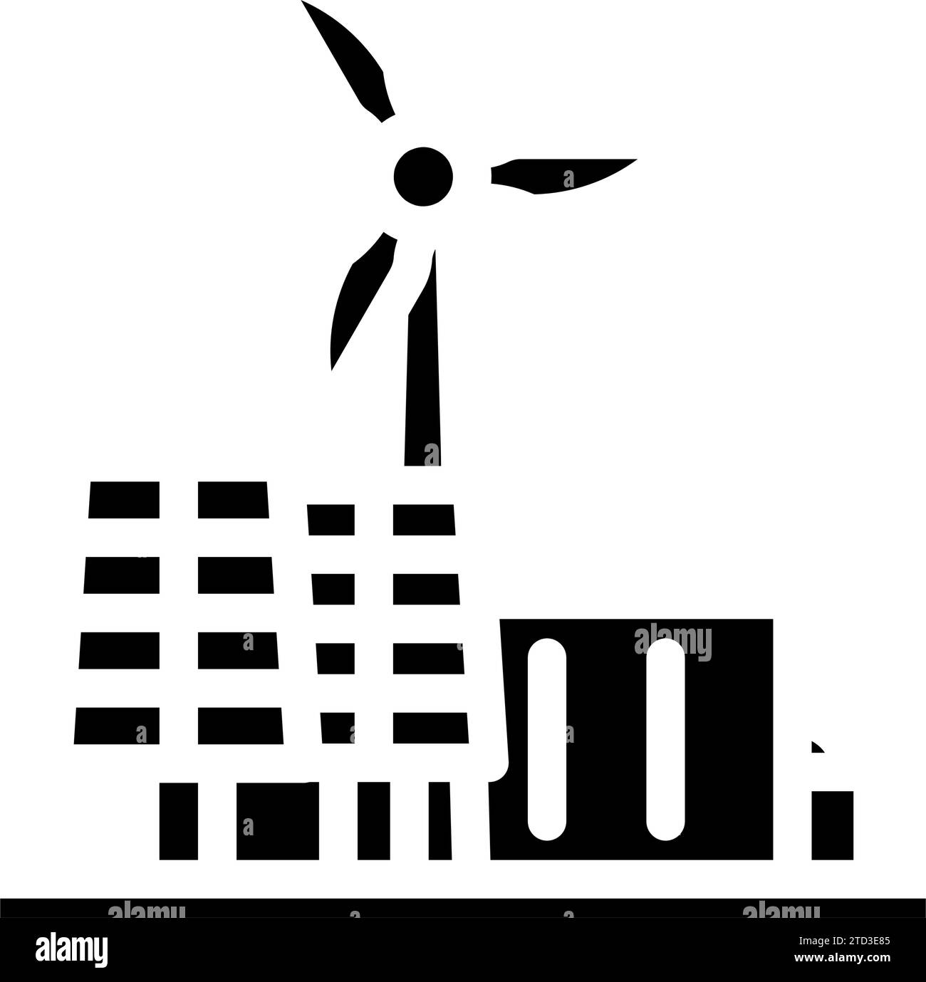 renewable integration energy glyph icon vector illustration Stock ...