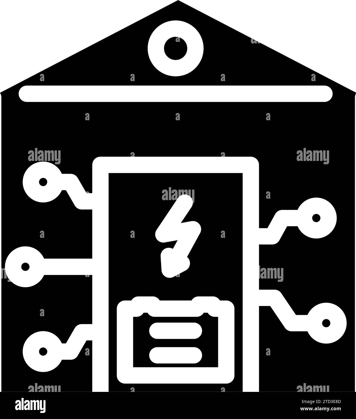 residential storage glyph icon vector illustration Stock Vector Image ...