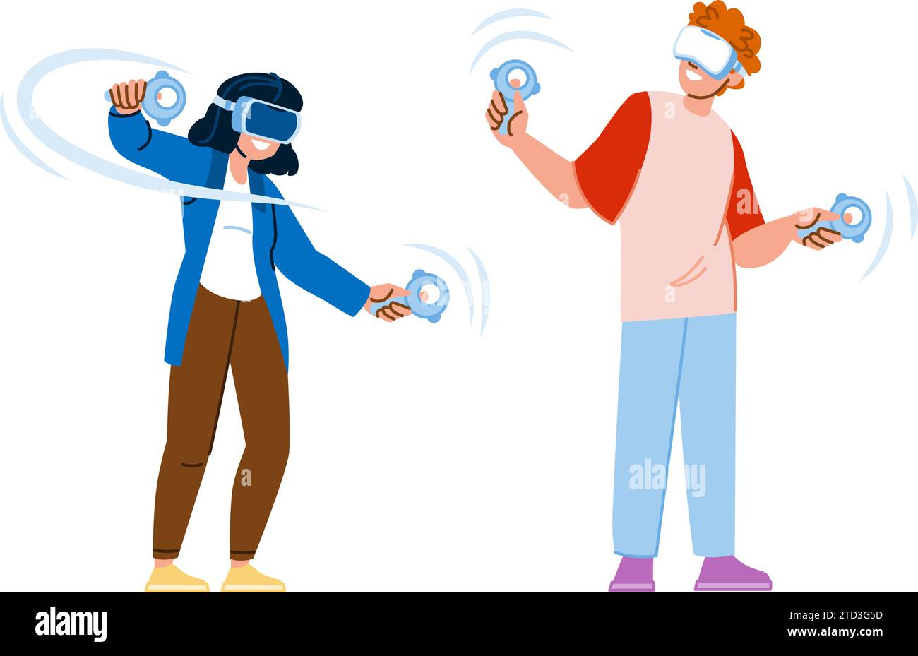 vr futuristic augmented reality experiences vector Stock Vector Image ...