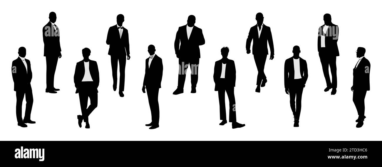 Tuxedo silhouettes hi-res stock photography and images - Alamy