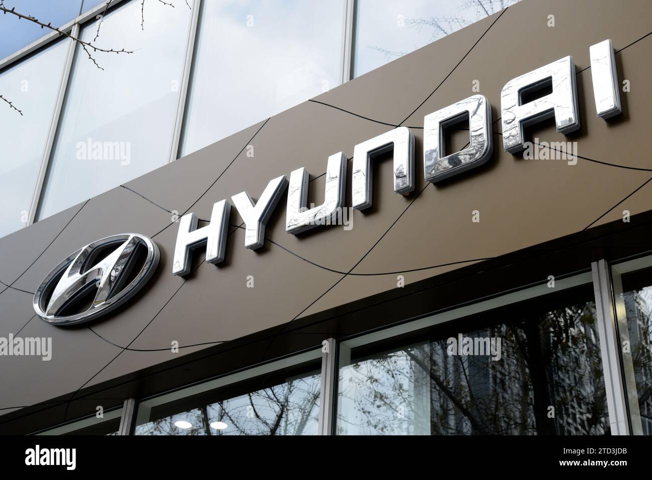 Hyundai Brand in Gangnam, Seoul, South Korea on December 13, 2023 ...