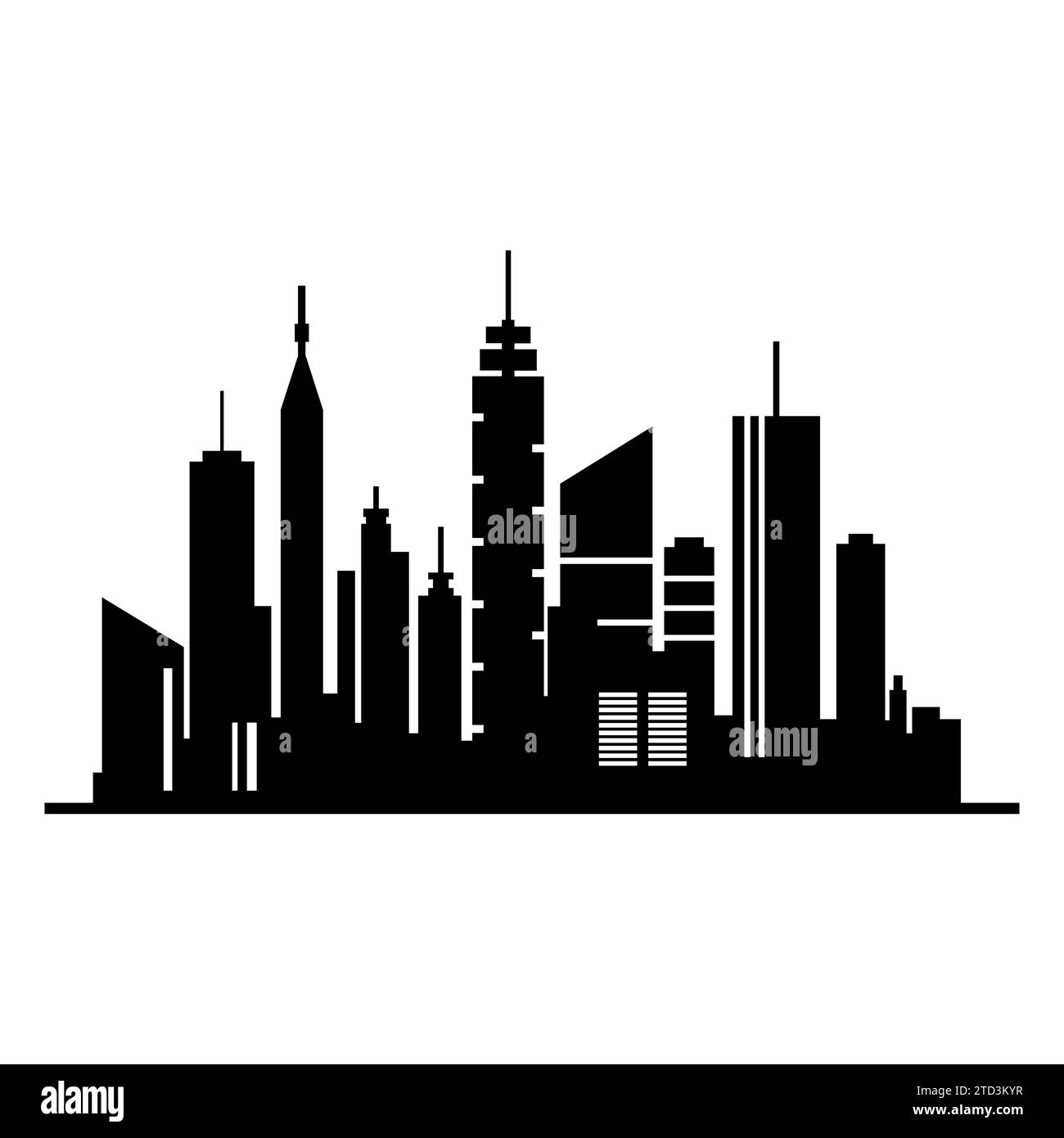 City black icon on white background Stock Vector