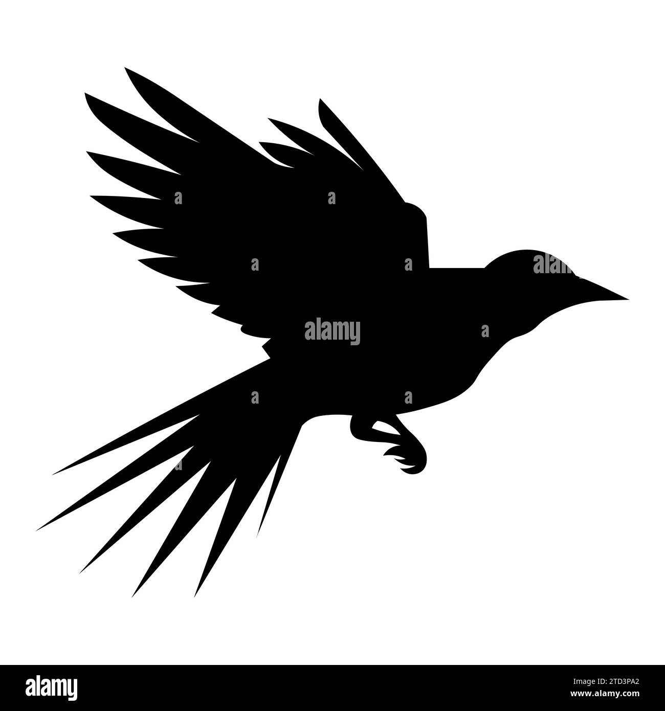 Bird vector black icon on white background Stock Vector Image & Art - Alamy