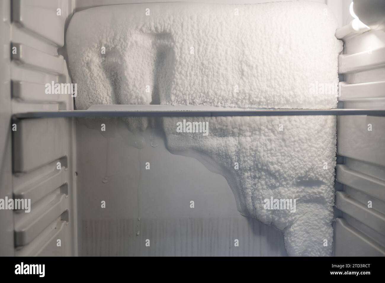 Frozen refrigerator that needs to be defrosted Stock Photo Alamy