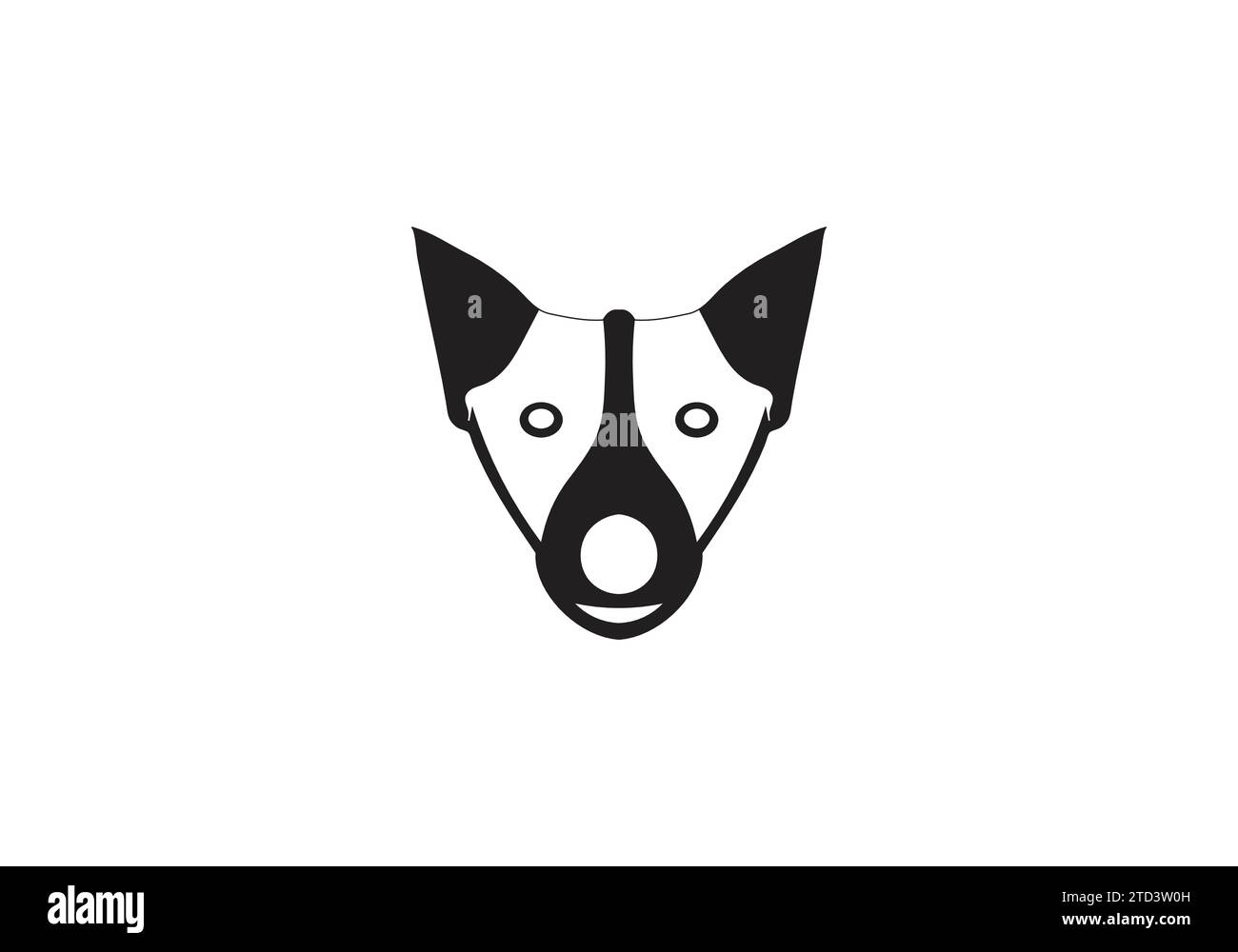 Basenji Dog  minimal style illustration icon design Stock Vector