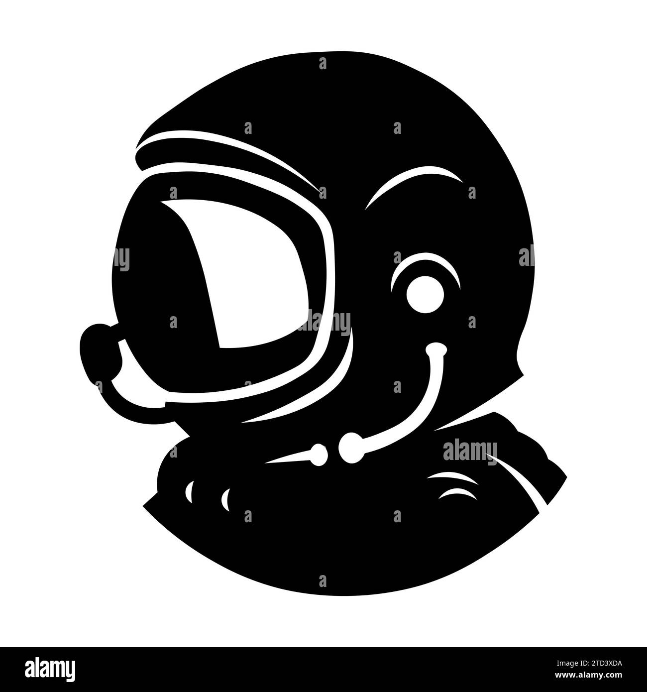 Astronaut vector black icon on white background Stock Vector