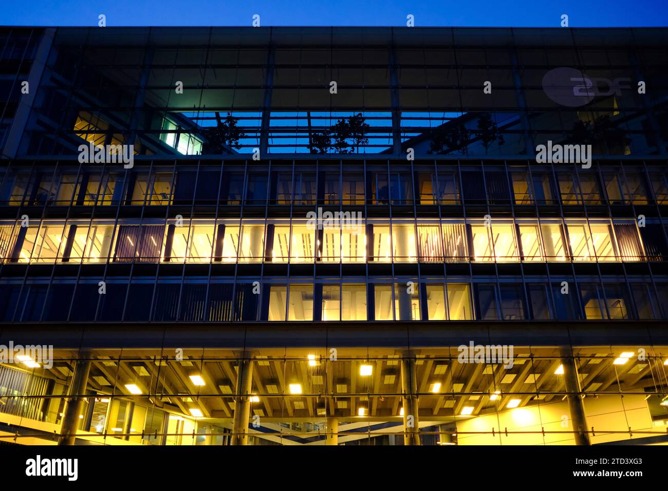 ZDF building in the Hafencity, Hanseatic City of Hamburg, Hamburg, Germany Stock Photo