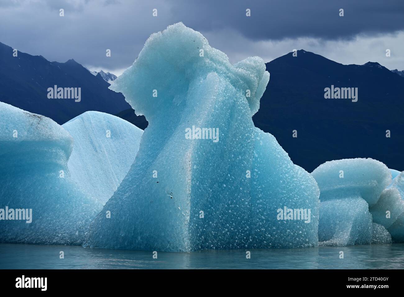 Iceberg from Knik Glacier, Alaska Stock Photo