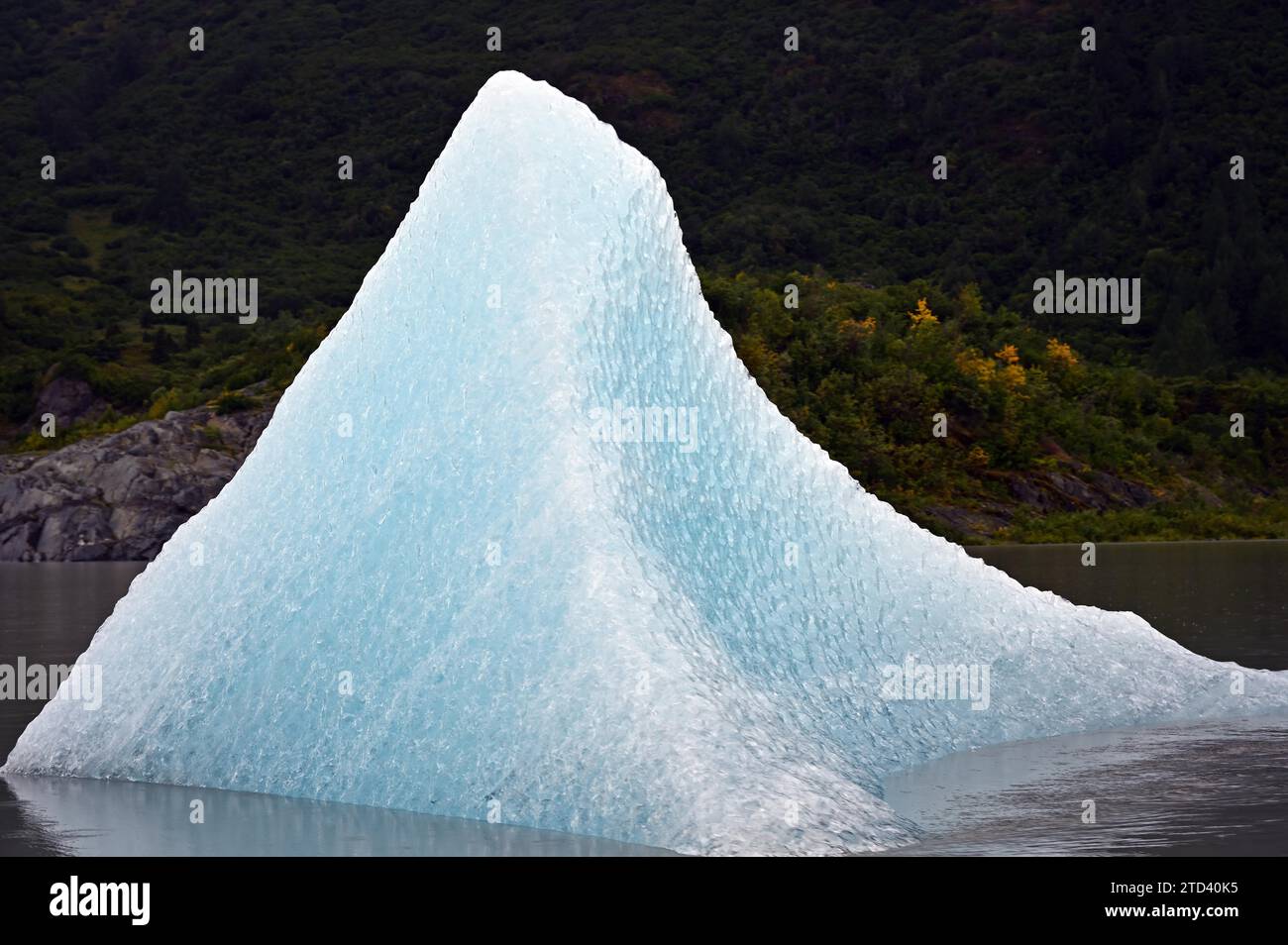 Iceberg from Knik Glacier, Alaska Stock Photo