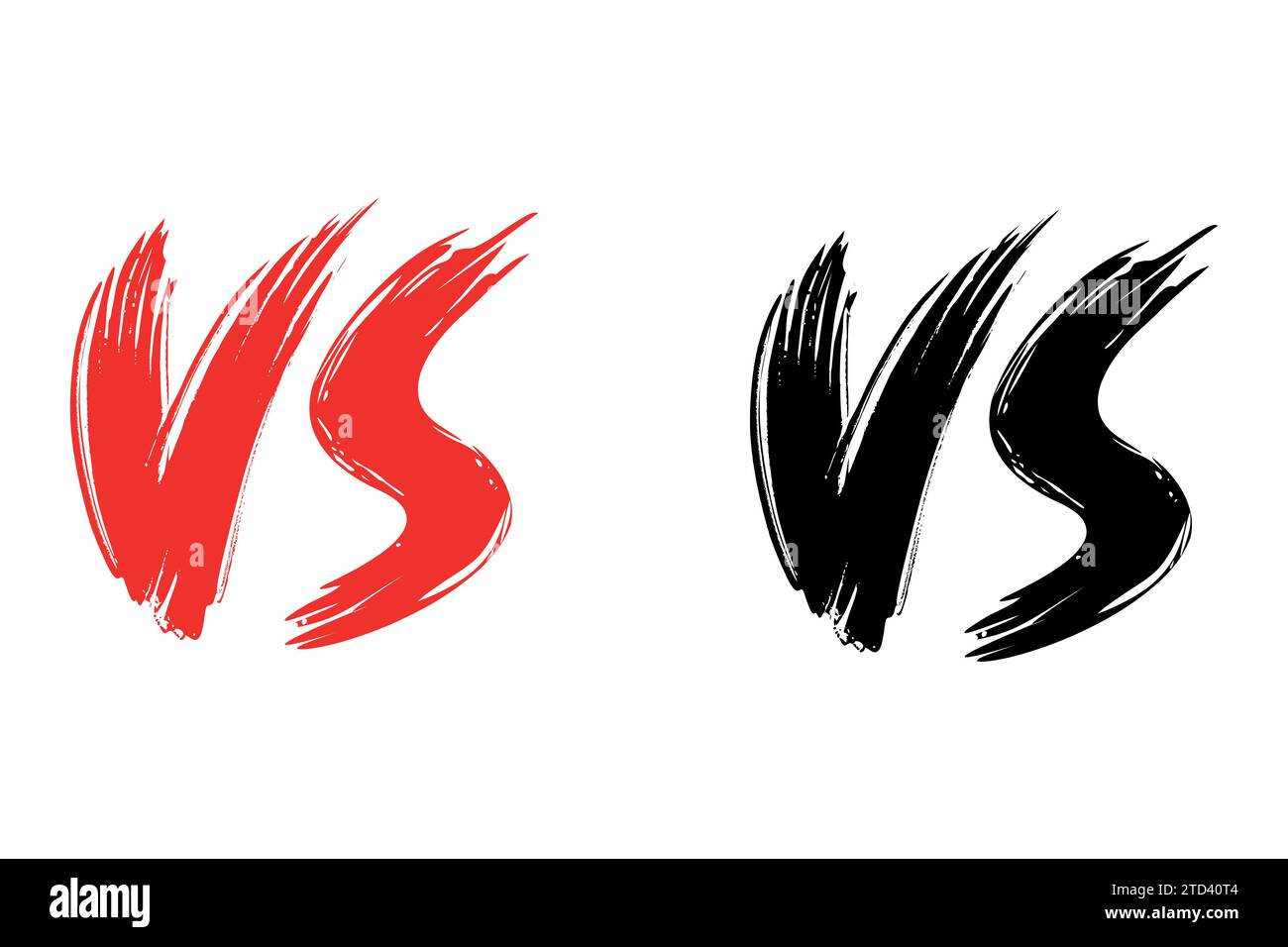 Versus sign, fight competition, VS letter, battle vs match. Stock Vector
