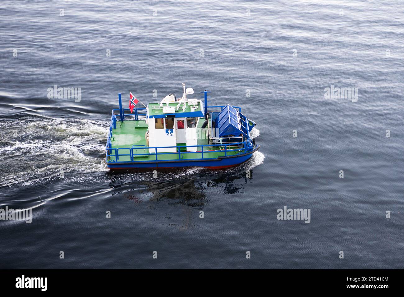 Pilot boat in the harbour of Oslo, Norway Stock Photo
