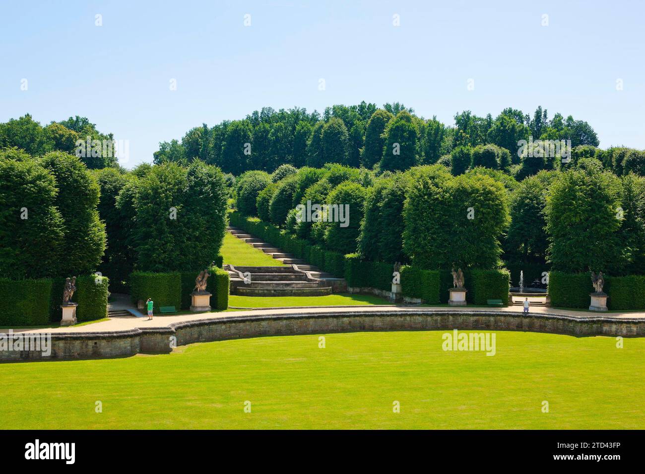 Grossedlitz Baroque Park Ice Pool Stock Photo - Alamy