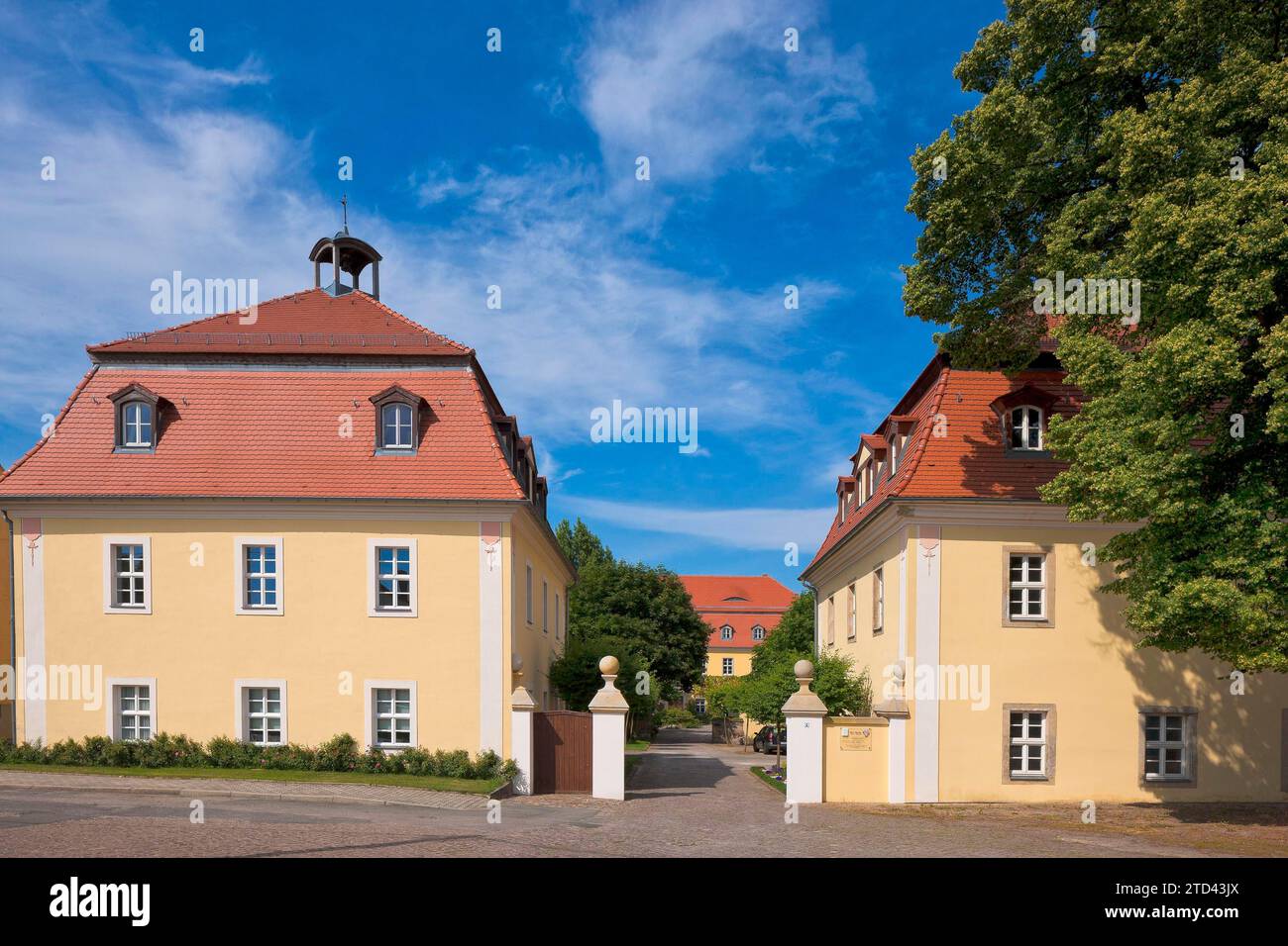 Heyda manor owned by the von Carlowitz family. Rental and direct marketing directly on the estate. In the 16th century, the manor belonged to the Stock Photo