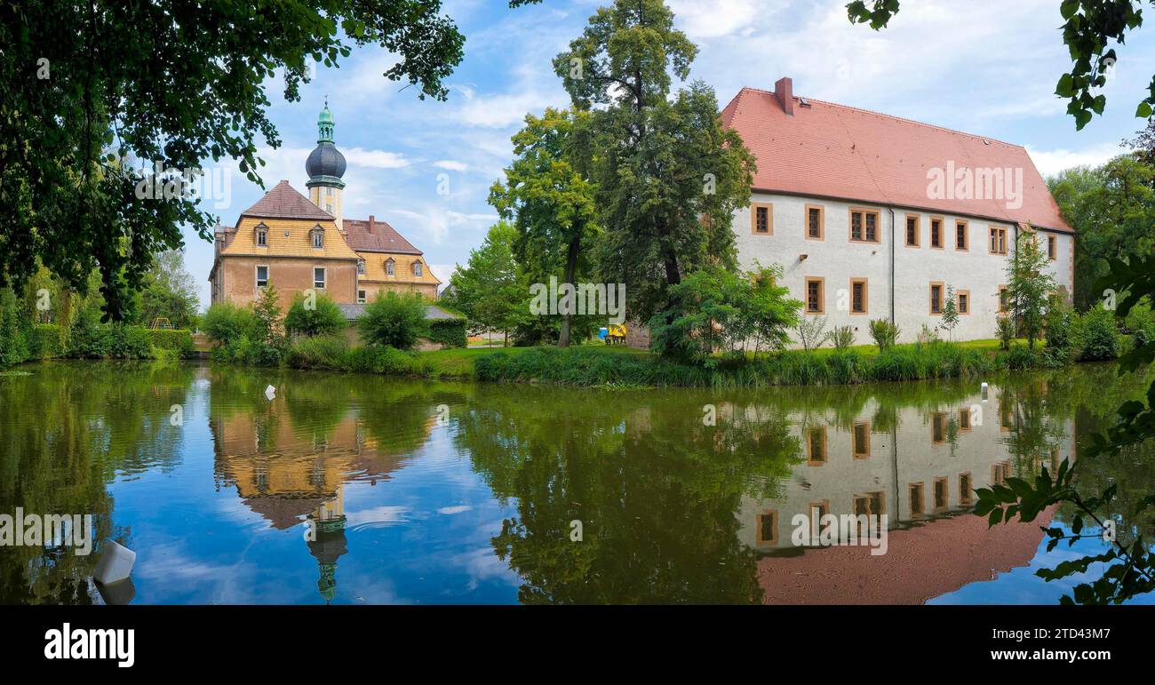 Old and new Hof Castle in Naundorf Stock Photo Alamy