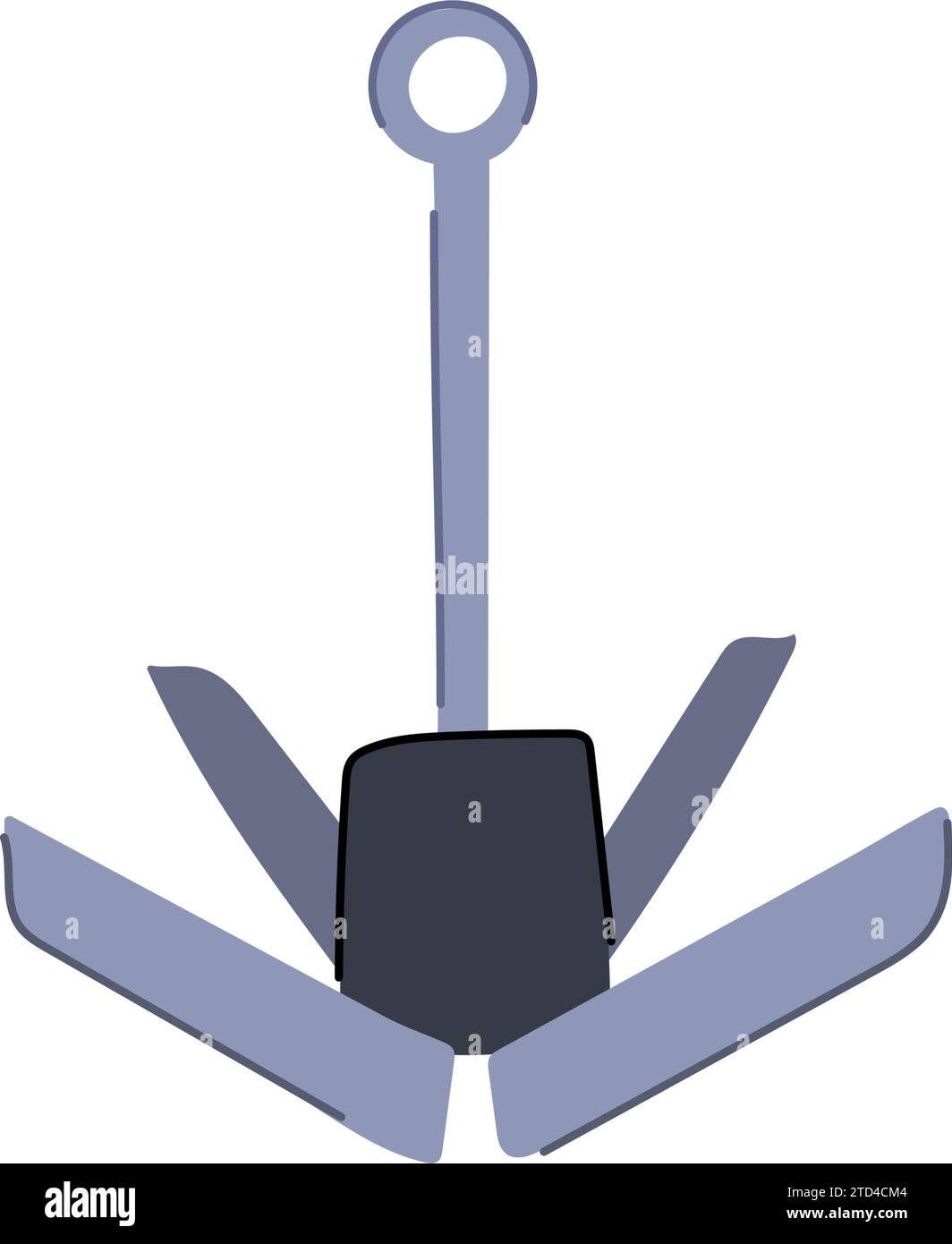 marine boat anchor cartoon vector illustration Stock Vector Image & Art