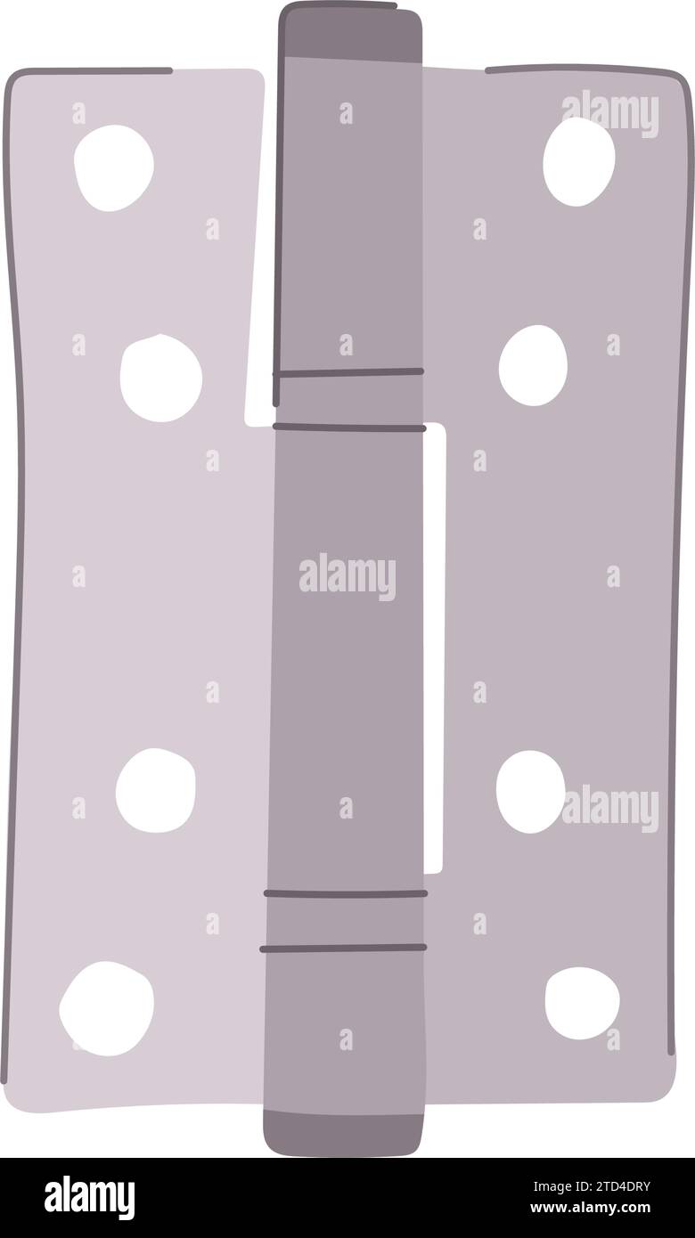 construction door hinge cartoon vector illustration Stock Vector Image