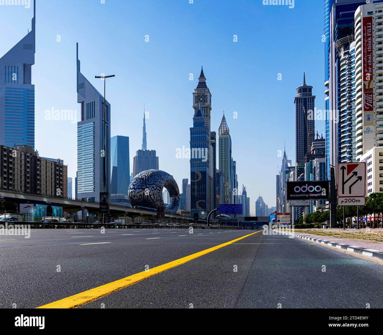 Sheik Zayed Roa Complete closure of Sheik Zayed Road in the direction of Abu Dhabi ...