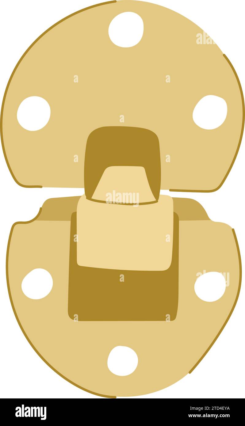 steel door hinge cartoon vector illustration Stock Vector Image & Art