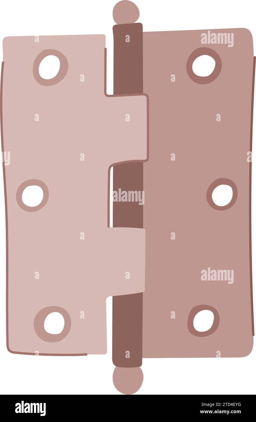 metal door hinge cartoon vector illustration Stock Vector Image & Art