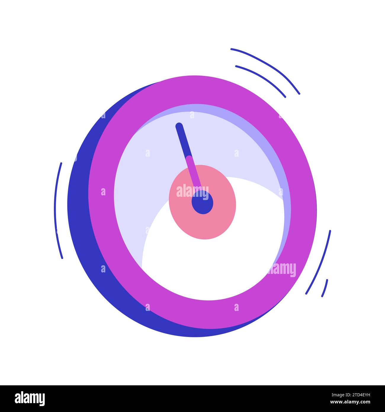 Alarm clock ringing vector element illustration. Alarm clock cartoon ...
