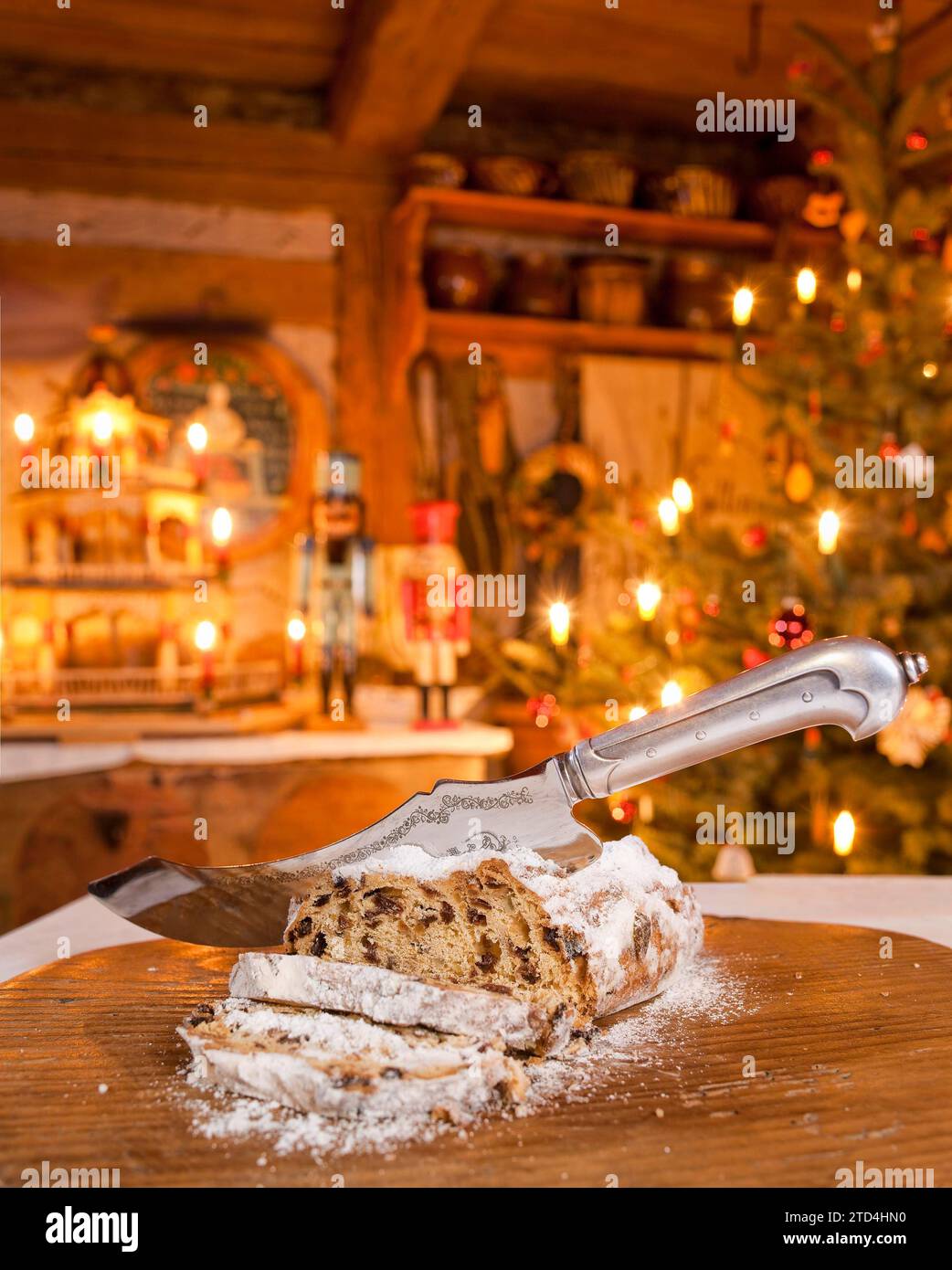 Dresden Christmas Stollen Stock Photo - Alamy