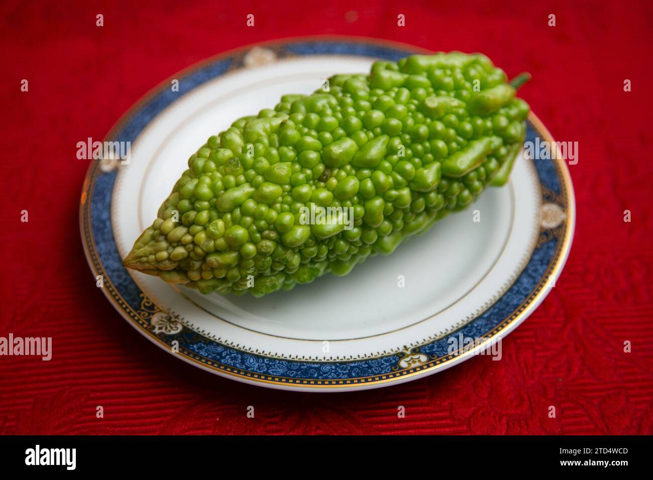 Goya or bitter melon is a long, green vegetable characterized by its